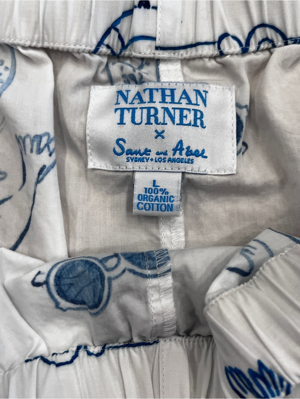 Nathan Turner x Sank and Abel Coastal Beach Print Shorts 100% Organic Cotton - Picture 5 of 5